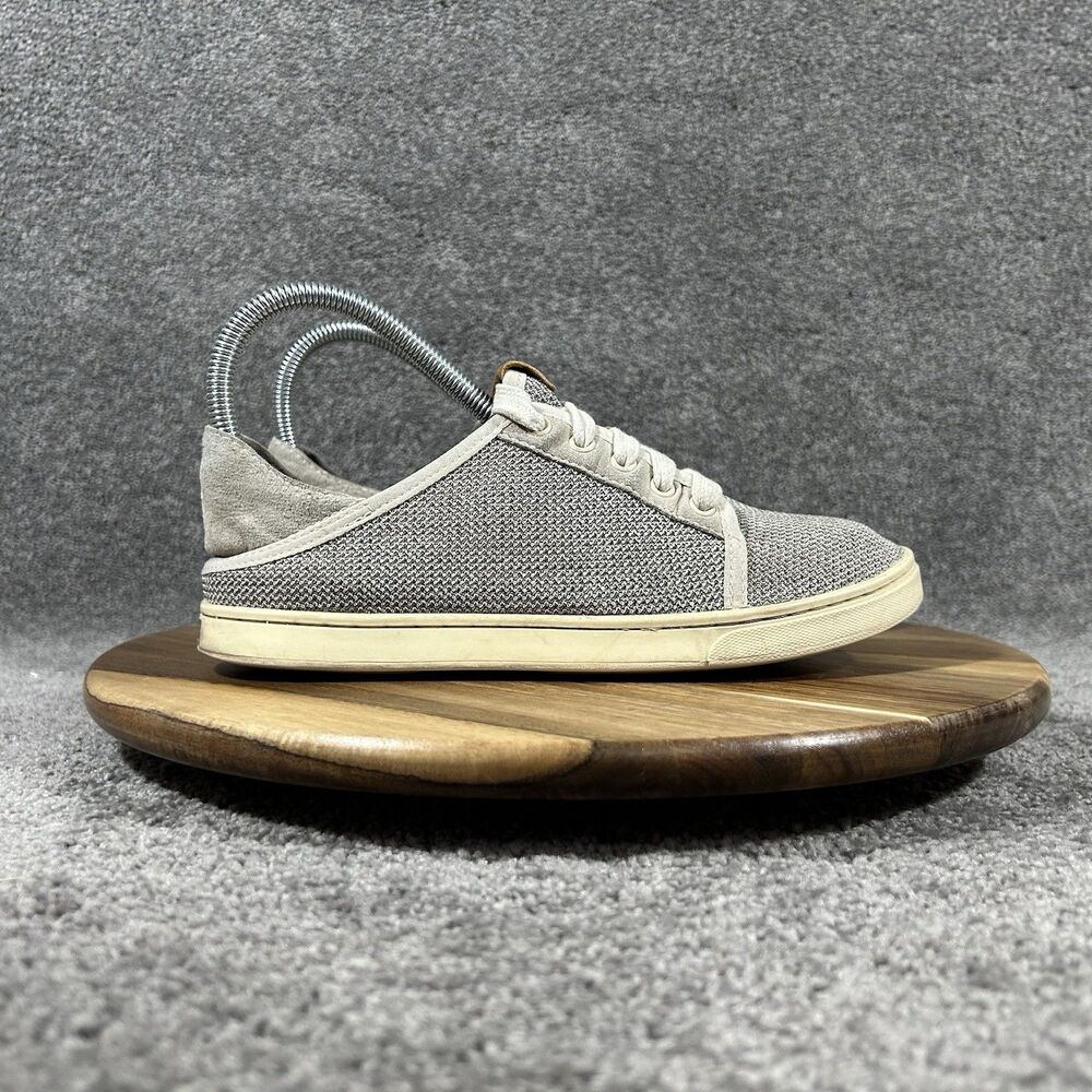 OluKai Pehuea Li 20378-2020 Women’s Size 6.5 Gray Casual Beach Boat Shoes Used